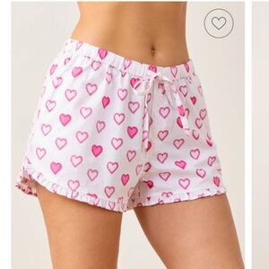 NWT Printfresh Candy Heart Women's Ruffle Pajama Shorts